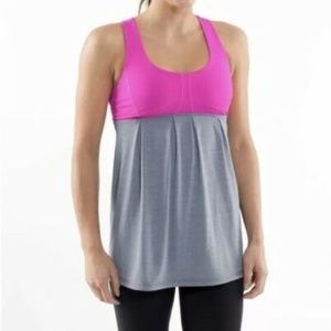 Lululemon Run: Your Heart Out tank Paris Pink sz 4